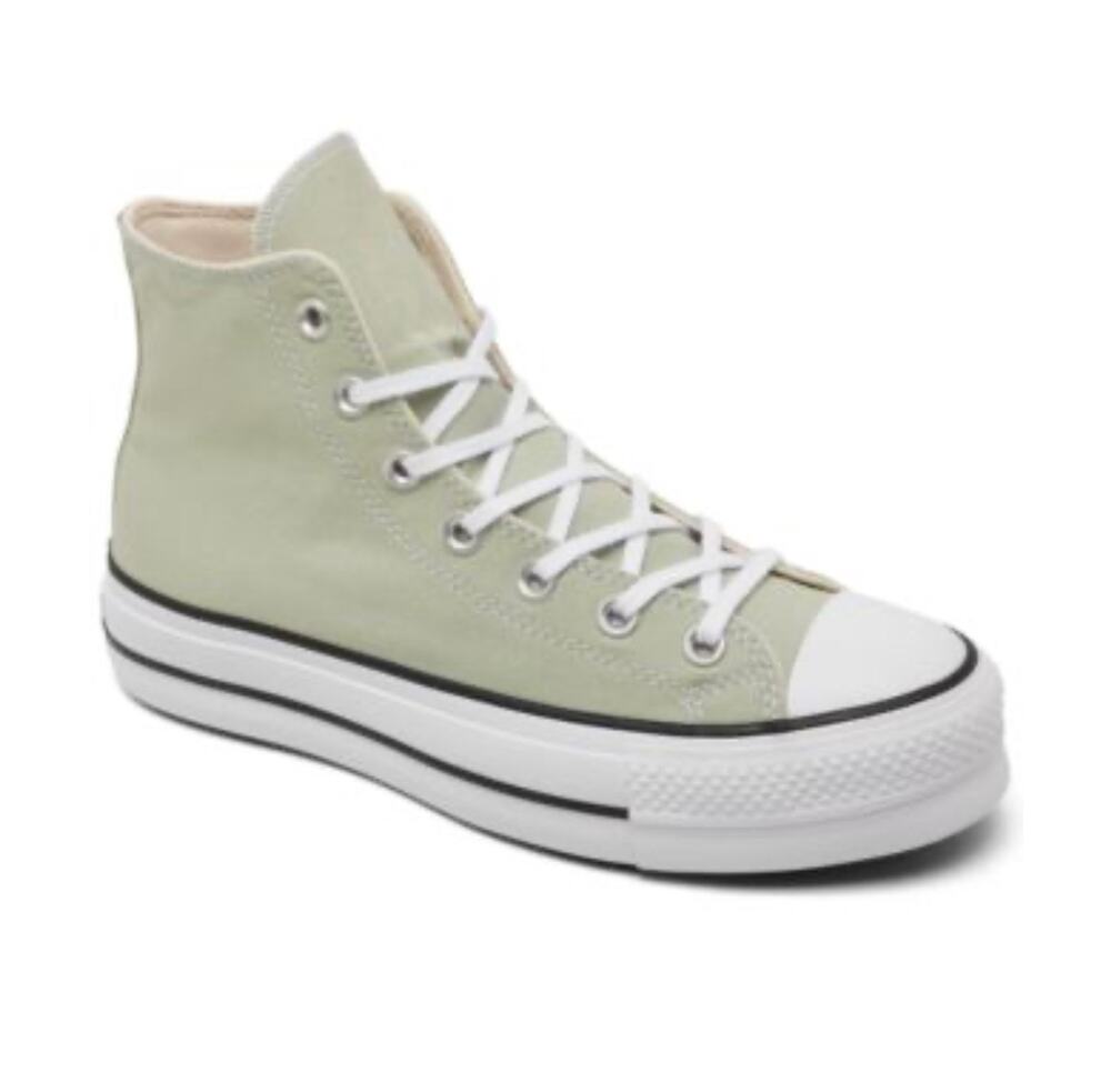 Converse Chuck Taylor All Star Lift Platform High Top Casual Sneaker Green SZ 6